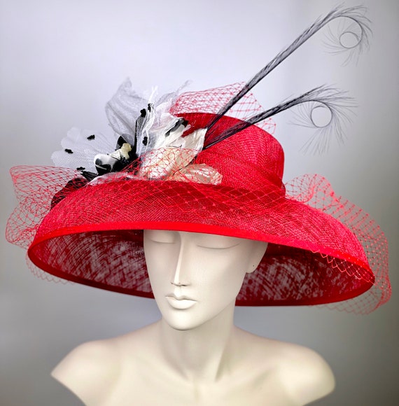 Kentucky Derby Hat Wide Brim Hat Derby 