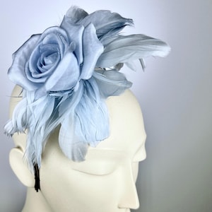 Kentucky Derby Baby Blue Fascinator Wedding