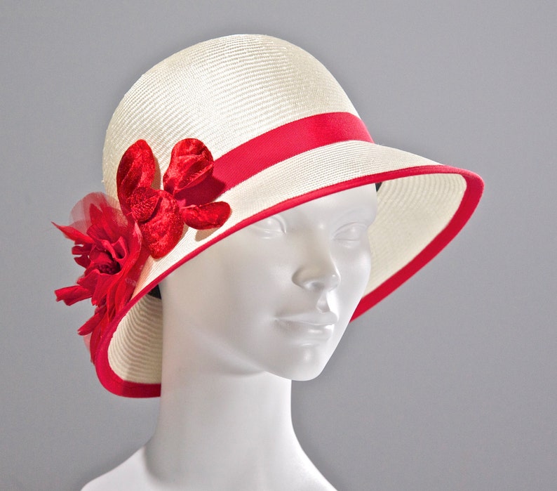 Kentucky Derby HatSummer Cloche, Derby Hats for Women, Church Wedding Hat 