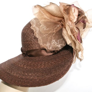 Kentucky Derby Hat Wide Brim Hat, Church Wedding Hat, Wide Brimmed Derby Hats for Women image 6