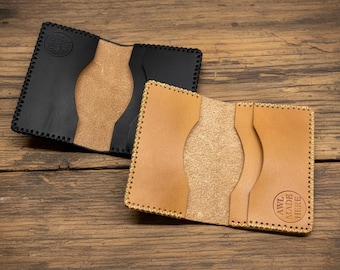 Leather Card Case, Three Pockets
