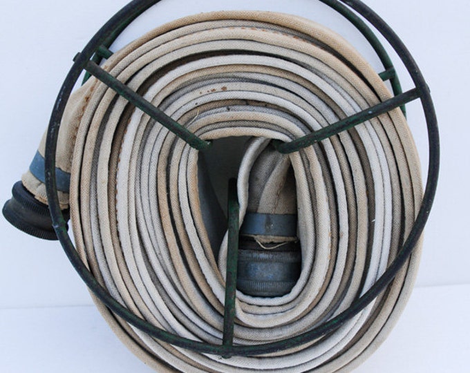 Vintage Fire Hose and Reel Etsy