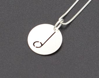 Personalized Sterling Silver Music Note Necklace, Charm Half Note Pendant musician Gift