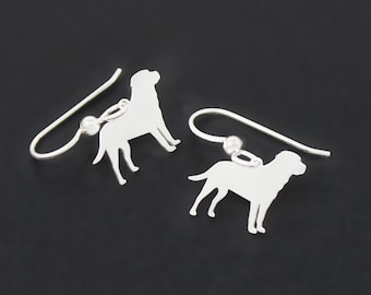 Labrador Retriever Earrings Sterling Silver Wire Hook Dog Breed Dangle earrings Dog Jewelry for women Girls gift for Pet owners 925 jewelry