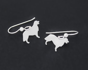 Golden Retriever Earrings Sterling Silver Wire Hook Dog Breed Dangle earrings Dog Pet Jewelry for women Girls pet gift for owners