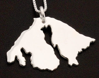 Orcas Island necklace sterling silver Orcas Island necklace comes with Box style chain