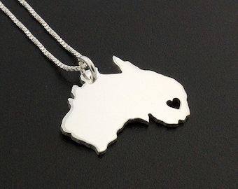 Engraved Australia Sterling Silver Necklace – Hometown Gift