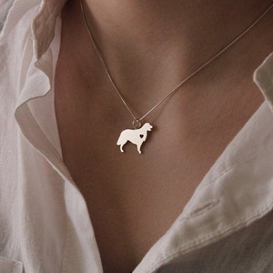 Golden Retriever necklace sterling silver dog breeds pendant w/ Heart - Love Pet Jewelry Italian chain Women Best Cute Gift Personalized