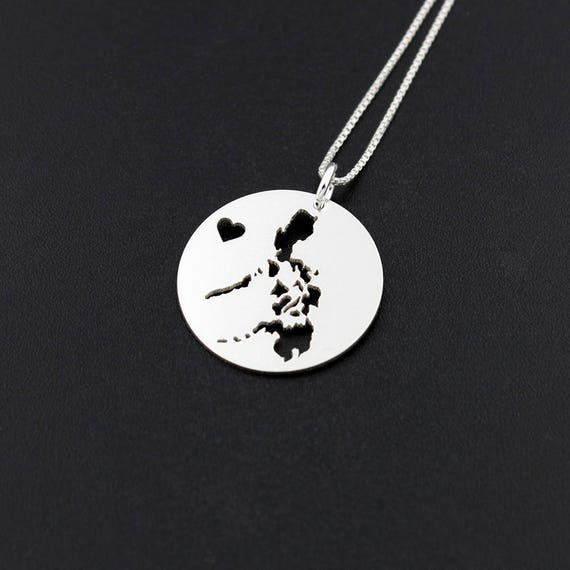 Philippines Necklace Sterling Silver Personalized I Love - Personalized Pendant Necklace Philippines Philippines Necklace Sterling Silver Personalized I Love - Personalized Pendant Necklace Philippines