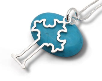 Sterling Silver Crown Tip Cross Necklace for Women – Satin Matte Finish, Handmade Christian Jewelry Gift