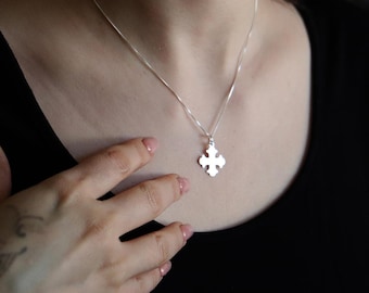 Sterling Silver Jerusalem Cross Necklace for women