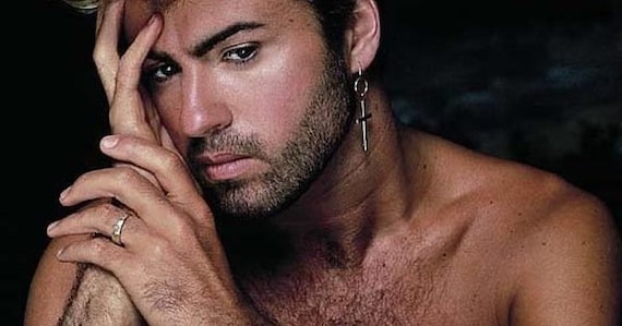george michael cross necklace