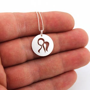 Virgo Necklace astrology zodiac Sign jewelry Sterling silver charm round charm Personalized Gift Birthday gift horoscope Symbol gift idea image 2