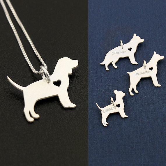 Beagle Necklace - Heart Beagle Necklace - Heart