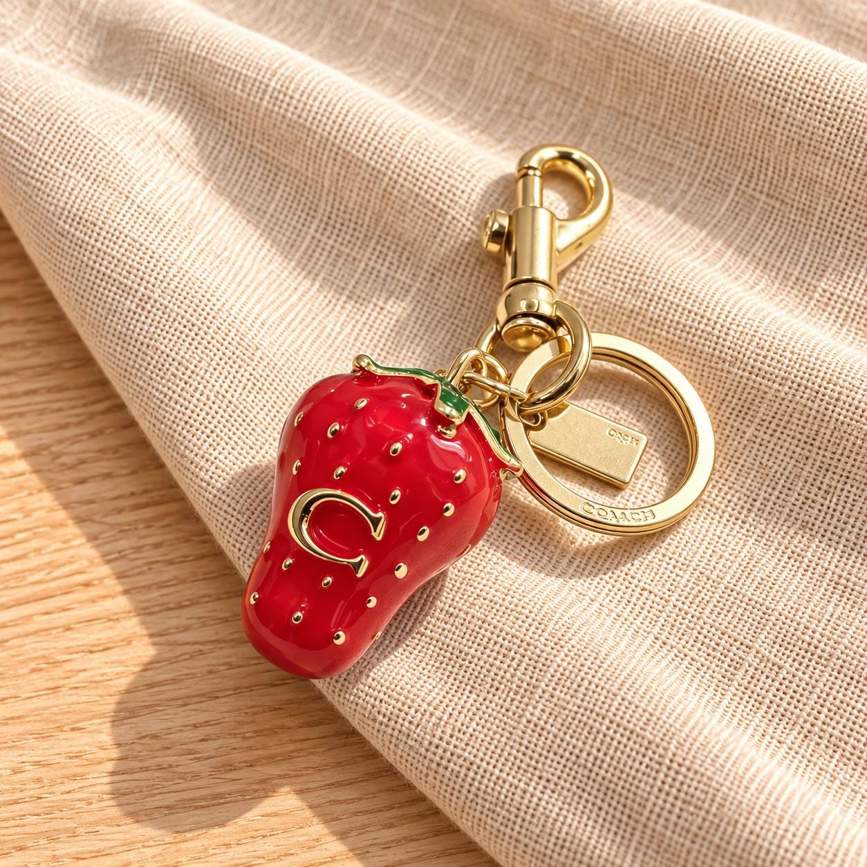 Coach Strawberry Bag Charm - Etsy