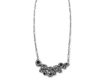 Intertidal Necklace in Sterling Silver / Barnacle Choker Necklace