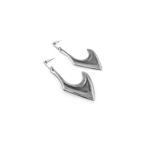 Dorsal Fin Earrings in Sterling Silver