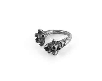 Open Cluster Barnacle Ring Abstract Unique Sterling Silver
