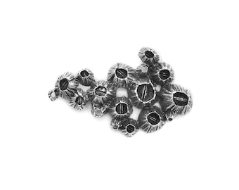 Barnacle Brooch - Sterling Silver - Hand Crafted