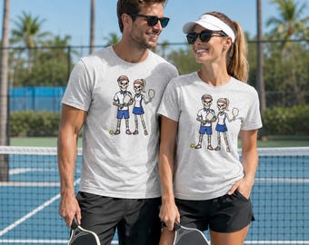 Skeleton Pickleball Players Tee | Pickleball Shirt, Sports Graphic