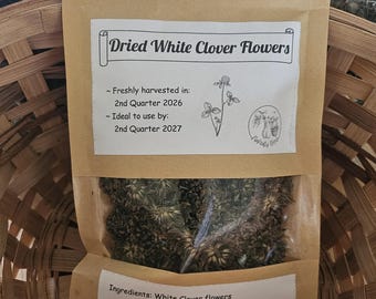 Dried White Clover Blossoms
