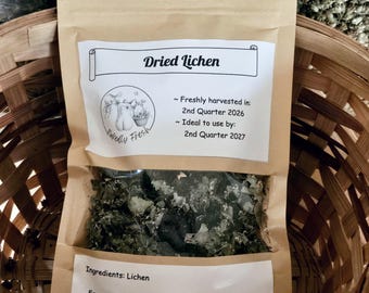 Dried Lichen for Fairy Gardens, Aquariums, Dye (14g)