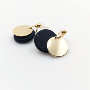 Boucles d'oreille PASTILLE Noir
