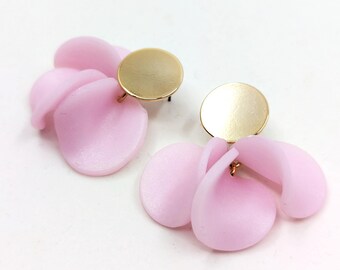 Boucles d'oreilles BLOOM rose pâle