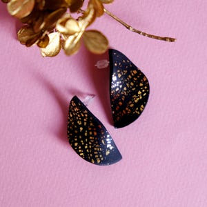 Boucles d'oreilles EVE noires afbeelding 1