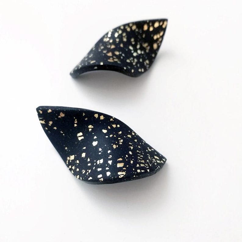 Boucles d'oreilles EVE noires afbeelding 2