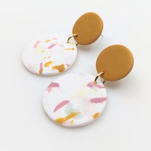 Boucles d'oreilles TERRAZZO Ocre / ocre