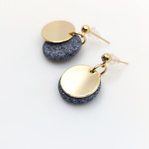 Boucles d'oreille PASTILLE Granit