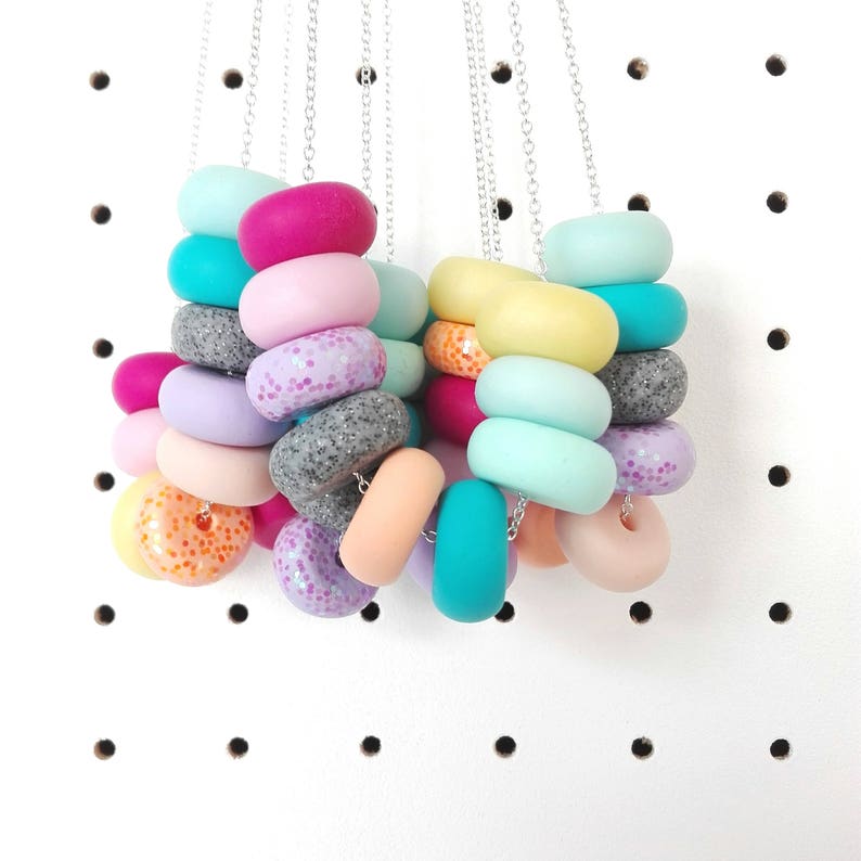 Sautoir MAXI PERLE Rainbow image 1