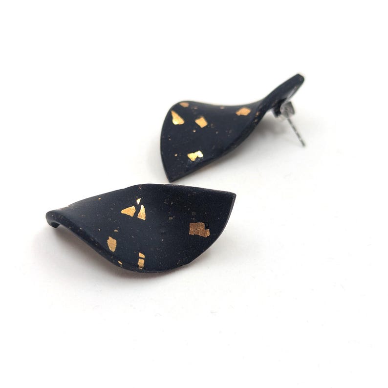 Boucles d'oreilles EVE noires afbeelding 5