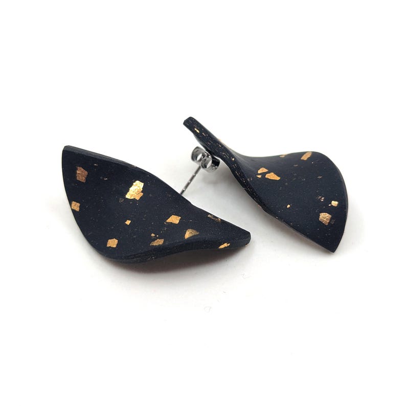 Boucles d'oreilles EVE noires afbeelding 6