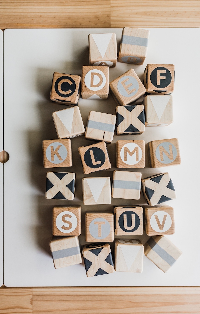 abc wooden building blocks