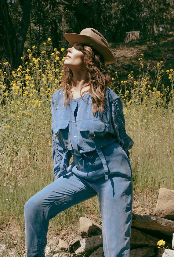 All Silk Jumpsuit 1980's