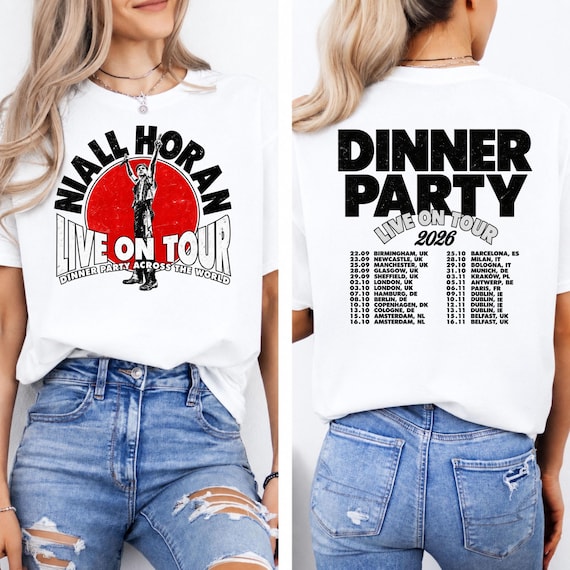 Niall Horan T Shirt, Dinner Party Live On Tour 2026, Niall Horan Concert Tee, Tour Shirt, Dinner Party Shirt, Niall Horan Fan Gift