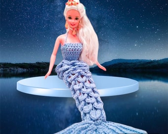 Crochet Pattern Barbie Mermaid Tail Instant PDF Download | Barbie Clothes | Barbie Doll | Fun to Make Amigurumi