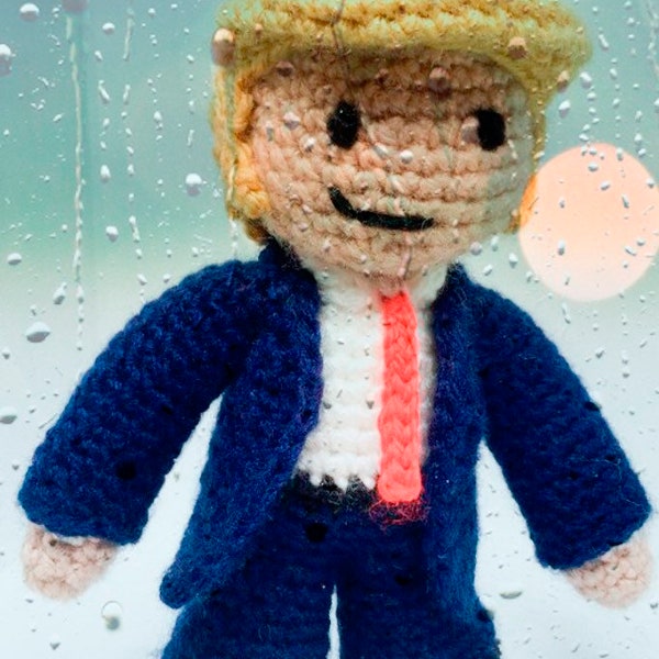Donald Trump Doll Crochet Pattern | POTUS 45 | Instant PDF Download Crochet Printable | Unique Gift | Amigurumi | Fun Easy to Make