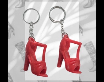 Hearing Aid Charms | Red Barbie Shoes | Pair Charm Pendant | Thoughtful Gift for Deaf Teens | Fashionable Accessory for Hearing Aids