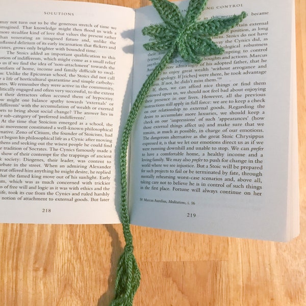 Crochet Pattern Bookmark | Cannabis Weed Marijuana Crochet Pattern | Instant PDF Download Crochet Printable |  Cannabis Gift Amigurumi