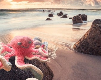 Crochet Pattern Octopus | Printable | Mood Reversible Plush Baby Yarn | Amigurumi Fun to Make Instant PDF Download