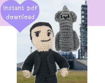 Elon Musk Doll Crochet Pattern | Printable | Starlink SpaceX | Instant PDF Download Crochet Pattern | Unique Gift | Amigurumi Thread Art