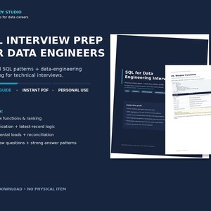 Data Engineering Interview Prep Guide | SQL Patterns & Questions PDF