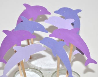 Items Similar To Dolphin Birthday Party Decorations 12 Dolphin