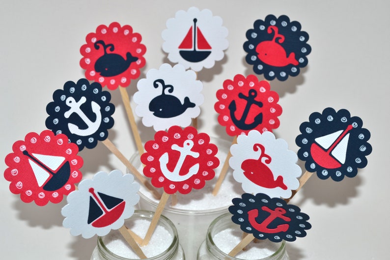 Its A Boy Nautical Baby Shower Cake Toppers / Its A Boy Etsy