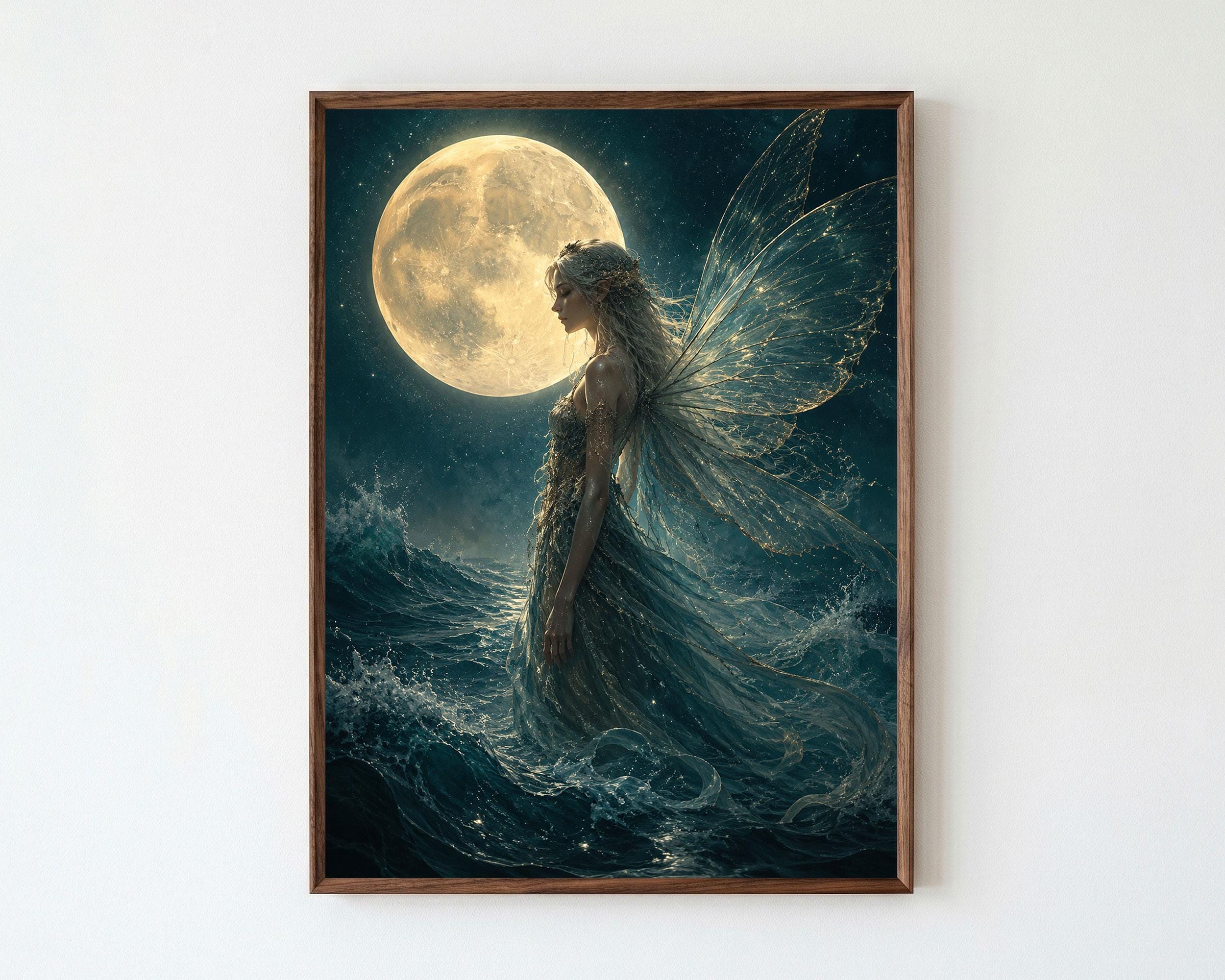 Moon Nymph Painting - Etsy