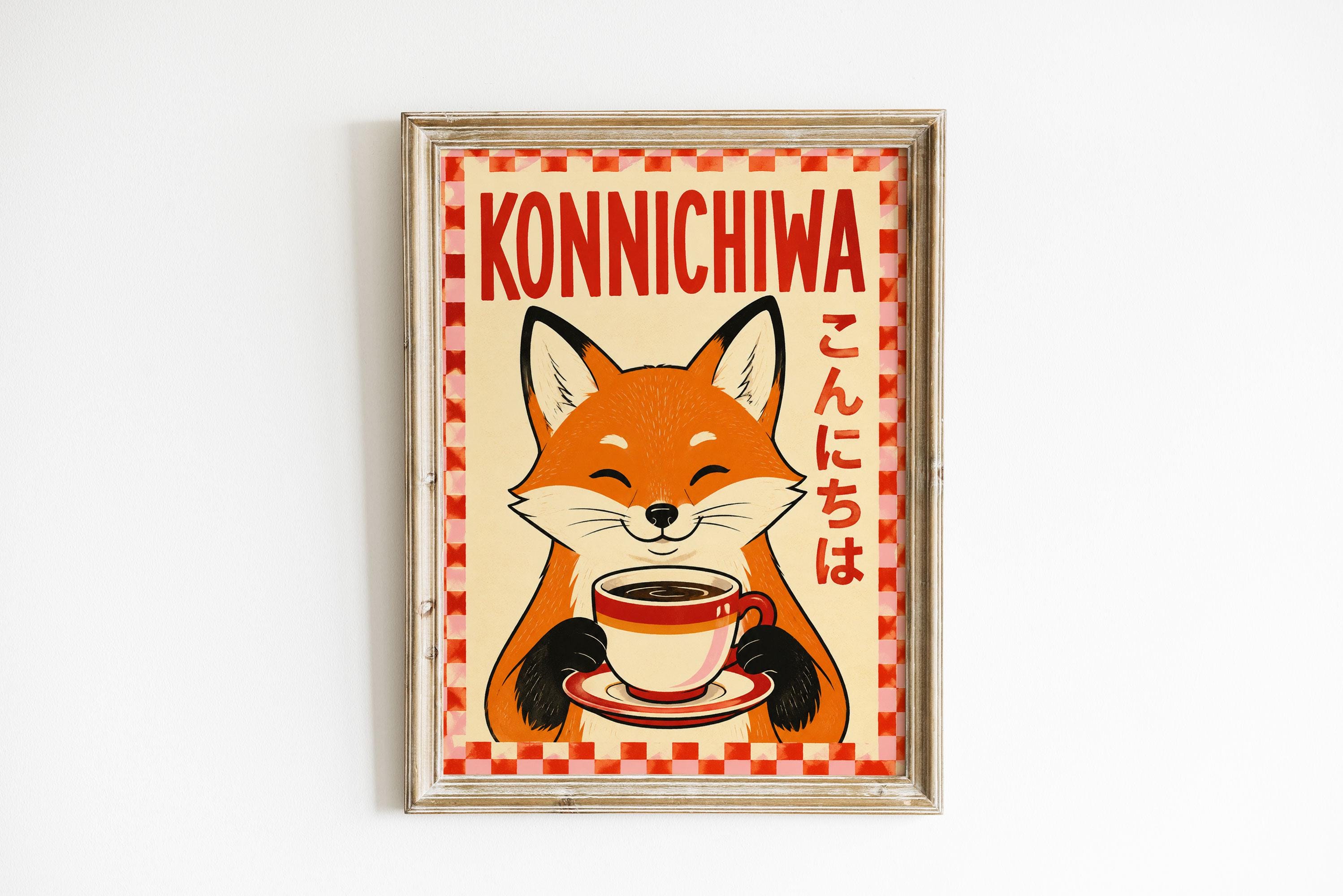 Konnichiwa Wall Art - Etsy
