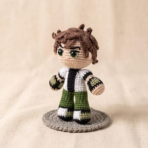 Amigurumi Alien Hero Boy Virkmönster Sci-Fi Tecknad Docka Digital PDF